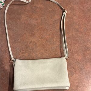 Elegant Cream Crossbody Bag